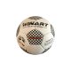 Focilabda, futball labda műbőr, 4-es méret, fehér-fekete, WINART COLLEGE