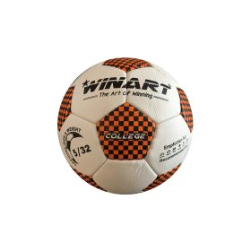   Focilabda, futball labda, műbőr 5-ös, WINART COLLEGE, narancs-fekete