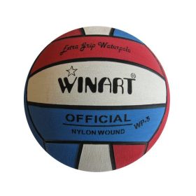   Vízilabda, gyerek labda, 3-as méret, piros-kék-fehér - Winart Water Polo Ball No.3. stripped  