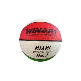 Kosárlabda 3-as méret – WINART Miami, piros-fehér-zöld