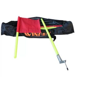   Szögletzászló szett – 4 db, rugós, hordtáskás, 160 cm, WINART