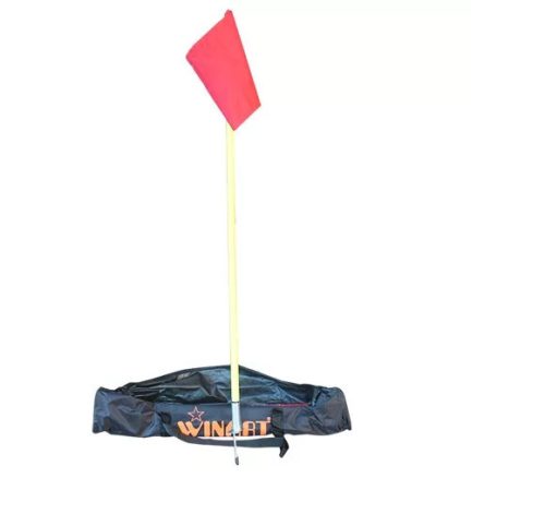 Szögletzászló szett – 4 db, rugós, hordtáskás, 160 cm, WINART