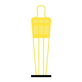   Sorfalbábu, flexibilis, leszúrható, 180 cm, sárga – WINART