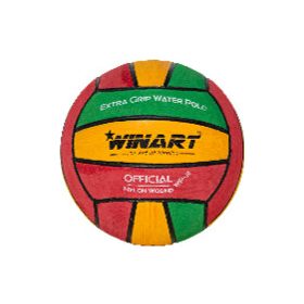   Vízilabda, 3-as, zöld-sárga-piros, extra tapadású – Winart Extra Grip Water Polo Ball No.3