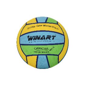   Vízilabda, 5-ös, sárga-kék-zöld, extra tapadású – Winart Extra Grip Water Polo Ball No.5