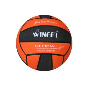   Vízilabda, 3-as méret, fekete narancs – Winart Extra Grip water polo ball No. 3