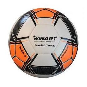   Focilabda, futball labda WINART Maracana 5-ös méret (fehér/narancs/fekete)