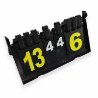 Eredményjelző táblák, cserét jelző táblák, edzést segítő táblák, mappák és kiegészítői