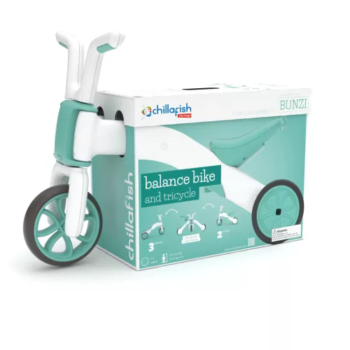 Tanulóbicikli, motor, tricikli, mentazöld – Chillafish Bunzi