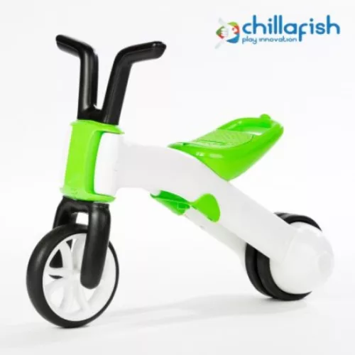 Tanulóbicikli, motor, tricikli, zöld – Chillafish Bunzi