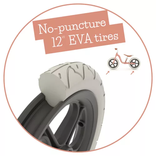 Tanulóbicikli, 12-es kerékkel - lazacszín 24 hó+ – Chillafish