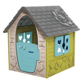 Első házam játékházikó bézs 90 × 98 cm – D-Toys