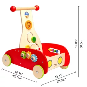 Járássegítő, fa–műanyag, 12 hó+ – Hape