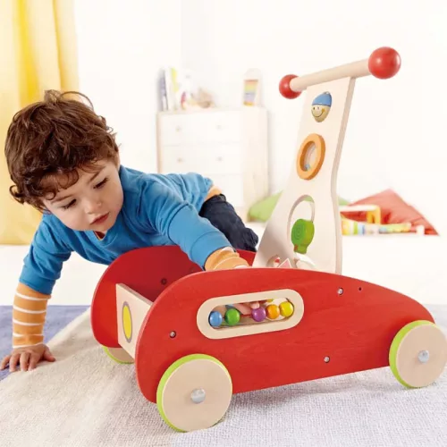 Járássegítő, fa–műanyag, 12 hó+ – Hape