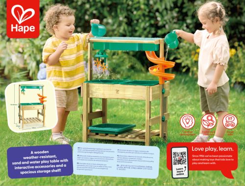 Kültéri homokozó-vizező asztal - Hape