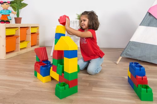 Óriás építőkocka szett 40 db 14 cm 18 hó+ Miniland