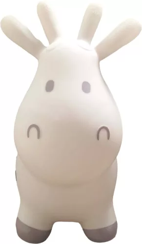 Ugráló boci bézs gumi játék pumpával – PRO-Sport