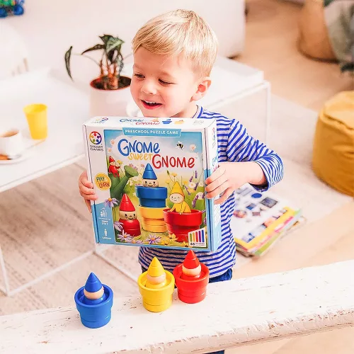 Kerti törpe logikai játék fa elemekkel - Smart Games