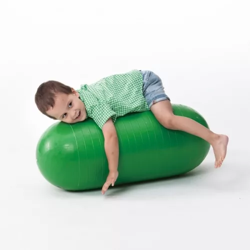 Roll-labda, kapszula,henger gimnasztikai labda, 40×80 cm, zöld – Weplay
