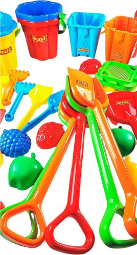 Homokozó készlet, 59 darabos, 12 hó+ – POLESIE