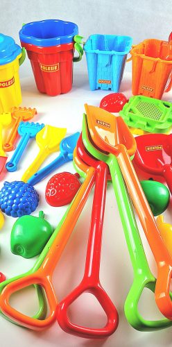 Homokozó készlet, 59 darabos, 12 hó+ – POLESIE