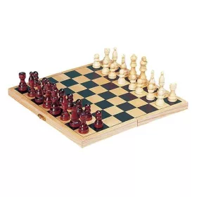 Fa sakk készlet 26 cm-es sakktáblával GOKI