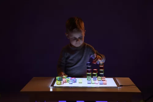 Átlátszó akril építőkockák 10 darabos EDUPLAY